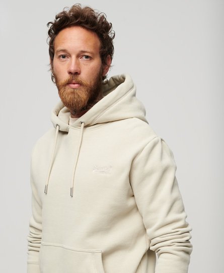 Superdry Herren Essential Hoodie mit Logo Beige - Größe: Xxl von Superdry