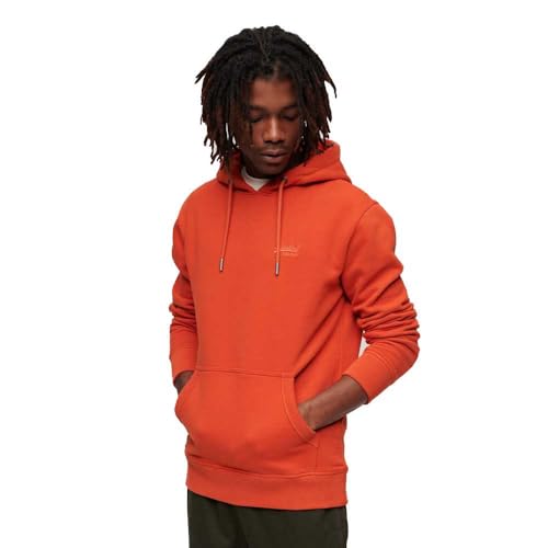 Superdry Herren Essential Hoodie mit Logo Denim Co Rostorange L Superdry Herren Essential Hoodie mit Logo Denim Co Rostorange L von Superdry