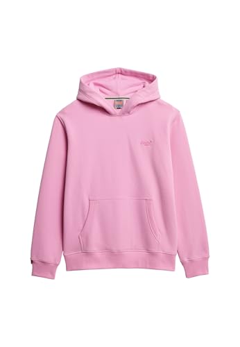 Superdry Herren Leicht aufgerautes Essential Logo Hoodie Fliederfarbener Chiffon S von Superdry