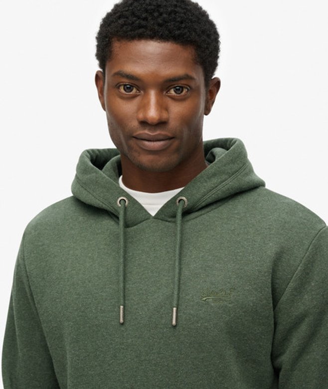 Superdry Herren Essential Logo Hoodie Green - Größe: S von Superdry