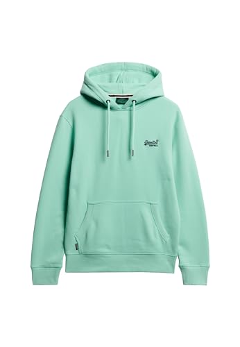 Superdry Herren Essential Hoodie mit Logo Grüne Minze Hellgrün S von Superdry