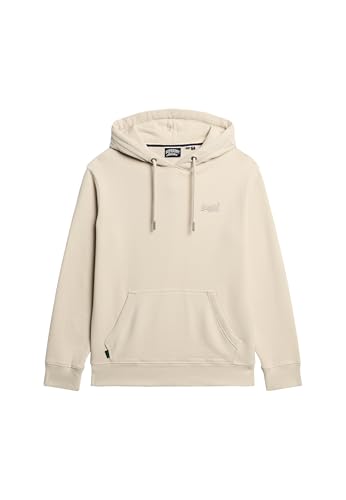 Superdry Herren Essential Hoodie mit Logo Hell Steinfarben Beige XXL von Superdry