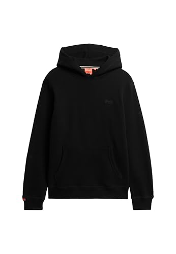 Superdry Herren Leicht aufgerautes Essential Logo Hoodie Schwarz XXL von Superdry
