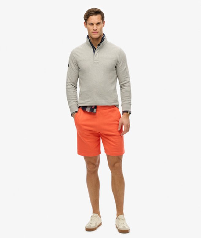 Superdry Herren Essential Jersey-shorts mit Logo Cream - Größe: XL von Superdry