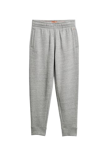 Superdry Herren Essential Jogginghose mit Logo Dunkelgrau Fleckig Meliert XL von Superdry