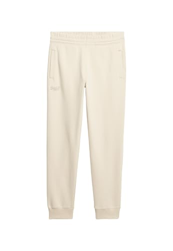 Superdry Herren Essential Jogginghose mit Logo Hell Steinfarben Beige M von Superdry