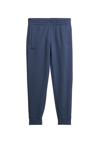 Superdry Herren Essential Jogginghose mit Logo Heritage Marineblau Meliert XL von Superdry