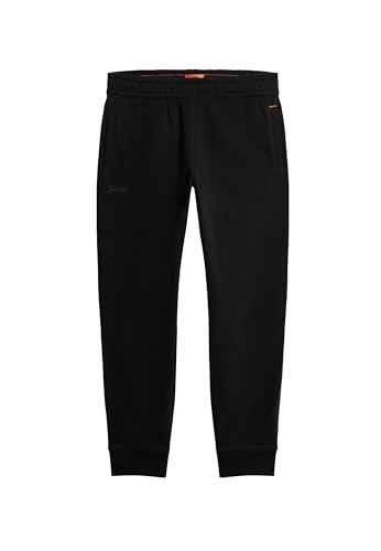 Superdry Herren Essential Jogginghose mit Logo Schwarz XL von Superdry