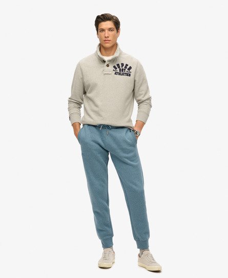 Superdry Herren Essential Jogginghosen mit Logo Blau - Größe: L von Superdry