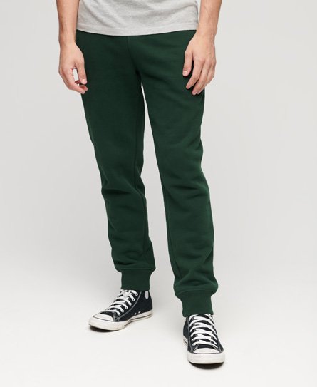 Superdry Men's Essential Jogginghosen mit Logo Grün - Größe: L von Superdry