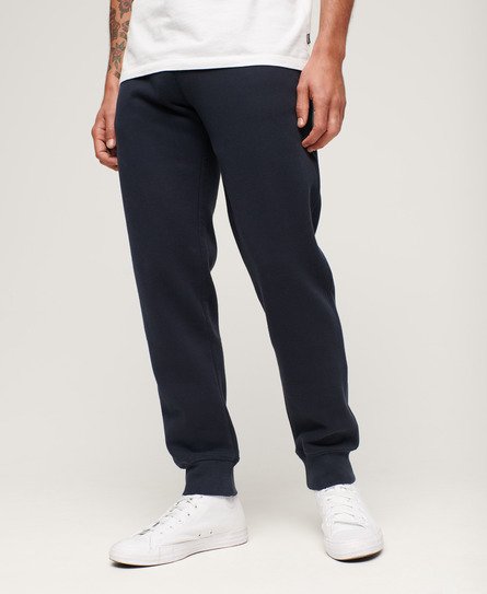 Superdry Men's Essential Jogginghosen mit Logo Marineblau - Größe: S von Superdry