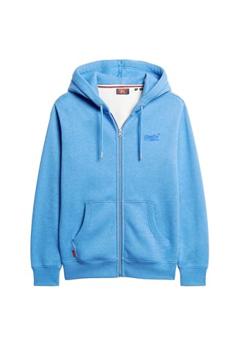 Superdry Herren Essential Kapuzenjacke mit Logo Capri-Blau Gesprenkelt L Superdry Herren Essential Kapuzenjacke mit Logo Capri-Blau Gesprenkelt L von Superdry