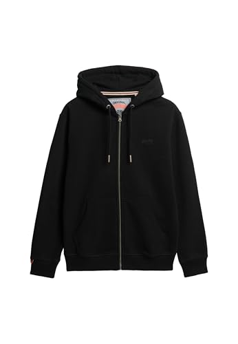 Superdry Essential Logo Zip Hoodie HB M2014128A Black S von Superdry