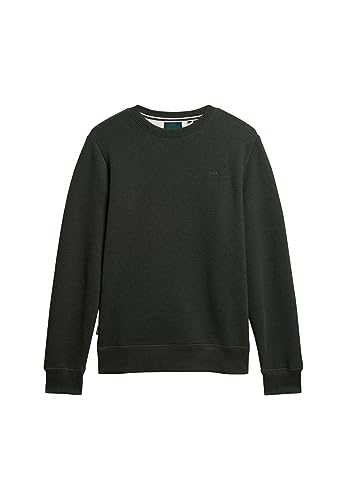 Superdry Herren Essential Logo Crew Sweatshirt, Dunkles Olivgrün, XXL Superdry Herren Essential Logo Crew Sweatshirt, Dunkles Olivgrün, XXL von Superdry