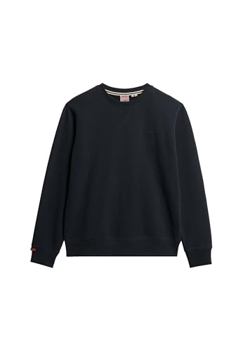 Superdry Herren Essential Logo Sweatshirt mit Rundhalsausschnitt Finster Marineblau XXL von Superdry