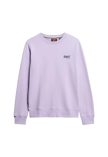 Superdry Herren Essential Logo Sweatshirt mit Rundhalsausschnitt Hell Lavendel Lila XL Superdry Herren Essential Logo Sweatshirt mit Rundhalsausschnitt Hell Lavendel Lila XL von Superdry