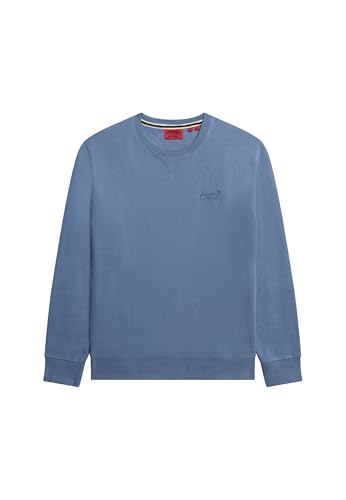 Superdry Herren Essential Logo Sweatshirt mit Rundhalsausschnitt Mondlicht Blau XXL Superdry Herren Essential Logo Sweatshirt mit Rundhalsausschnitt Mondlicht Blau XXL von Superdry