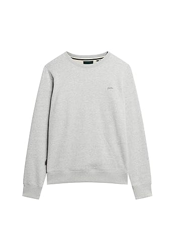 Superdry Herren Essential Logo Sweatshirt mit Rundhalsausschnitt Sportlich Grau Meliert XXL von Superdry