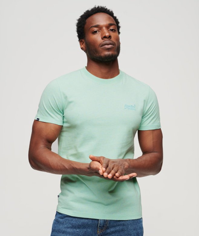 Superdry Herren Essential Logo T-shirt Grün - Größe: M von Superdry