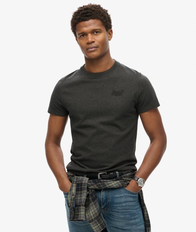 Superdry Herren Essential Logo T-shirt Schwarz - Größe: L von Superdry