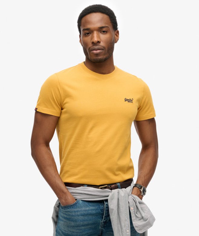 Superdry Herren Essential Logo T-shirt aus Bio-baumwolle Brown - Größe: Xxxl von Superdry