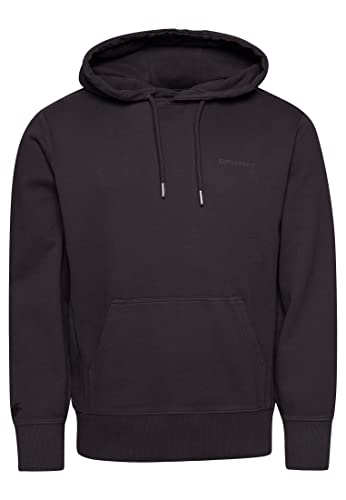 Superdry Herren Essential Overdyed Hoodie Dunkles Schiefergrau XXL von Superdry