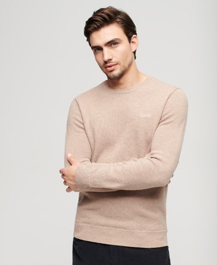 Superdry Herren Essential Pullover mit Rundhalsausschnitt Braun - Größe: Xxl von Superdry