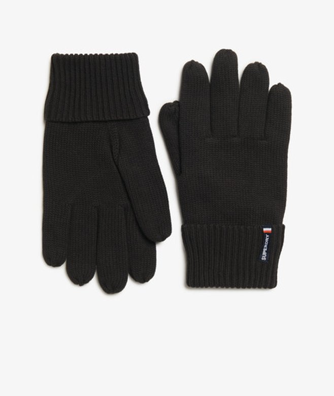 Superdry Herren Essential Strickhandschuhe mit Logo Schwarz - Größe: 1Größe Superdry Herren Essential Strickhandschuhe mit Logo Schwarz - Größe: 1Größe von Superdry