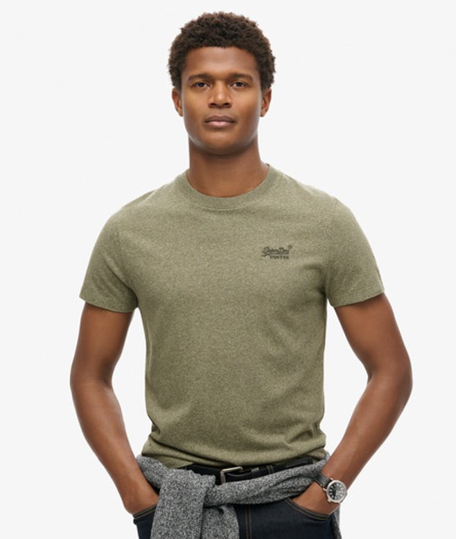 Superdry Herren Essential Logo T-shirt Grün - Größe: XL von Superdry