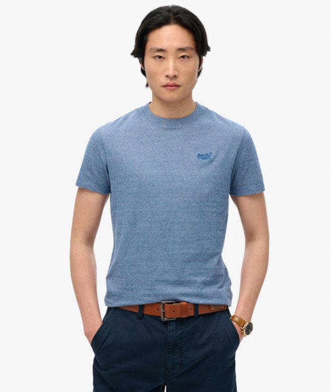 Superdry Men's Essential Logo T-shirt Hellblau - Größe: S von Superdry
