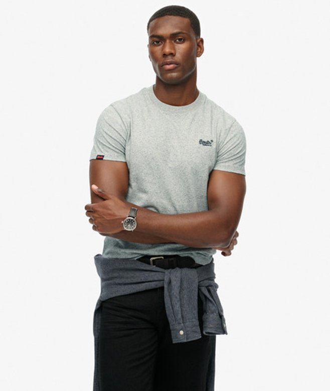 Superdry Herren Essential Logo T-shirt Hellgrau - Größe: Xxxl von Superdry