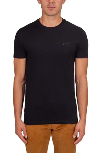Superdry Herren Essential T-Shirt aus Bio-Baumwolle mit Logo Schwarz XL von Superdry