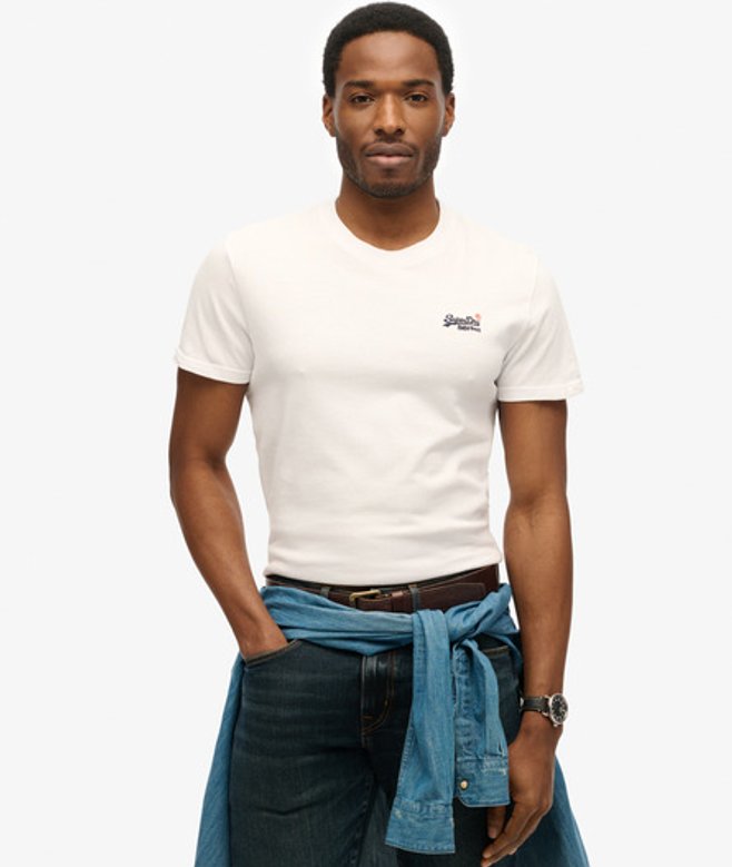 Superdry Herren Essential T-shirt mit Stickerei Weiß - Größe: Xxl von Superdry
