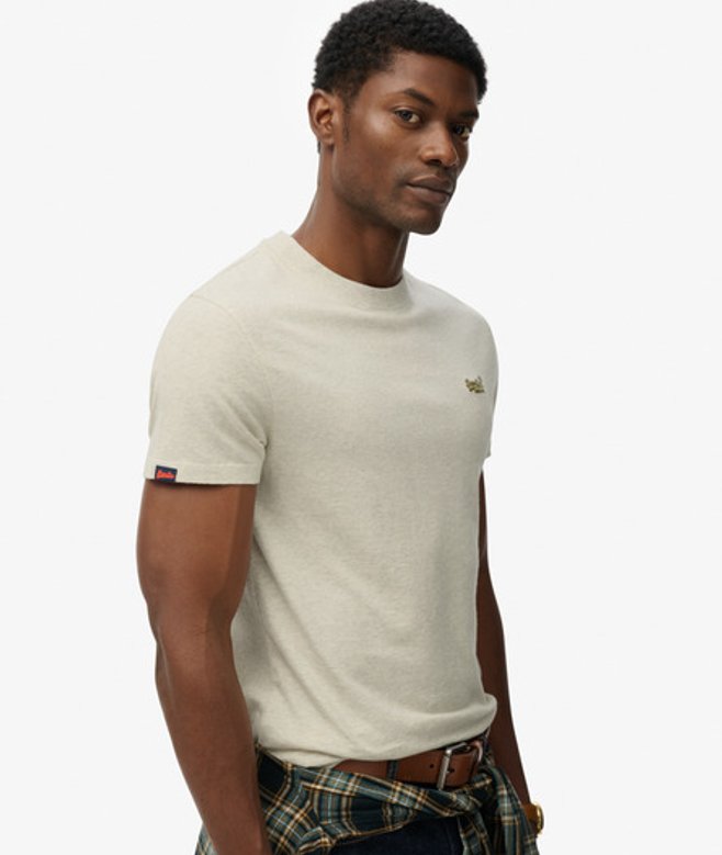 Superdry Herren Essential Logo T-shirt Grey - Größe: S von Superdry