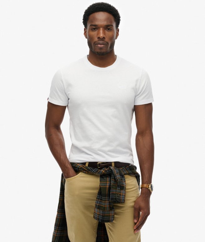 Superdry Herren Essential Logo T-shirt Weiß - Größe: XL von Superdry