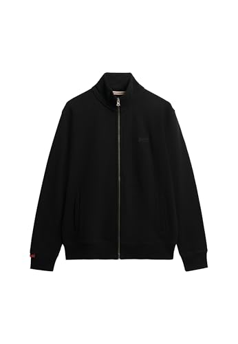 Superdry Herren Essential Trainingsjacke mit Logo Schwarz L von Superdry