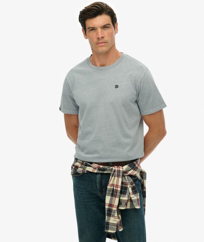 Superdry Herren Essentials T-shirt in Lockerer Passform Blue - Größe: M von Superdry