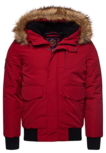 Superdry Herren Everest Bomber Jacket, Hike Red, L von Superdry