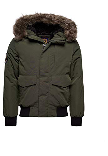 Superdry Herren Everest Bomber Parka, Army Khaki, 3XL von Superdry