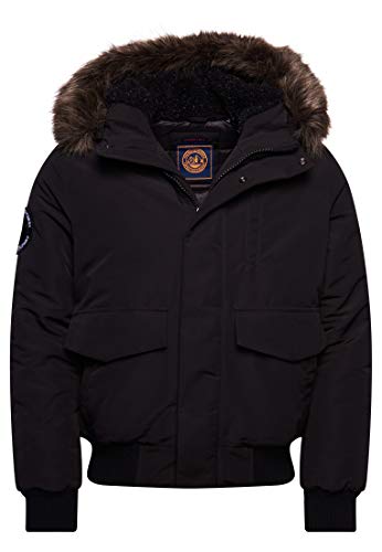 Superdry Herren Everest Bomber Parka, Black, XL von Superdry