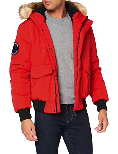 Superdry Herren Everest Bomber Parka, High Risk Red, L von Superdry