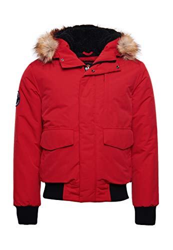 Superdry Herren Everest Bomber Parka, High Risk Red, XXL von Superdry