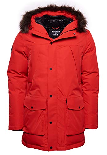 Superdry Herren Everest Snow Daunenparka Apfelrot L von Superdry