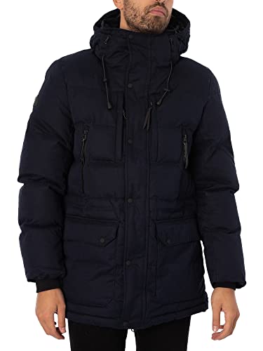 Superdry Herren Expedition Parka aus Mikrofaser Finster Marineblau S von Superdry