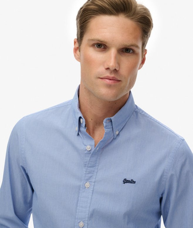 Superdry Herren Figurbetontes Essentials Lite Hemd Blue - Größe: XL Superdry Herren Figurbetontes Essentials Lite Hemd Blue - Größe: XL von Superdry