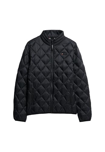 Superdry Herren Fuji Lite Jacke mit Rautensteppung Tiefschwarz L von Superdry