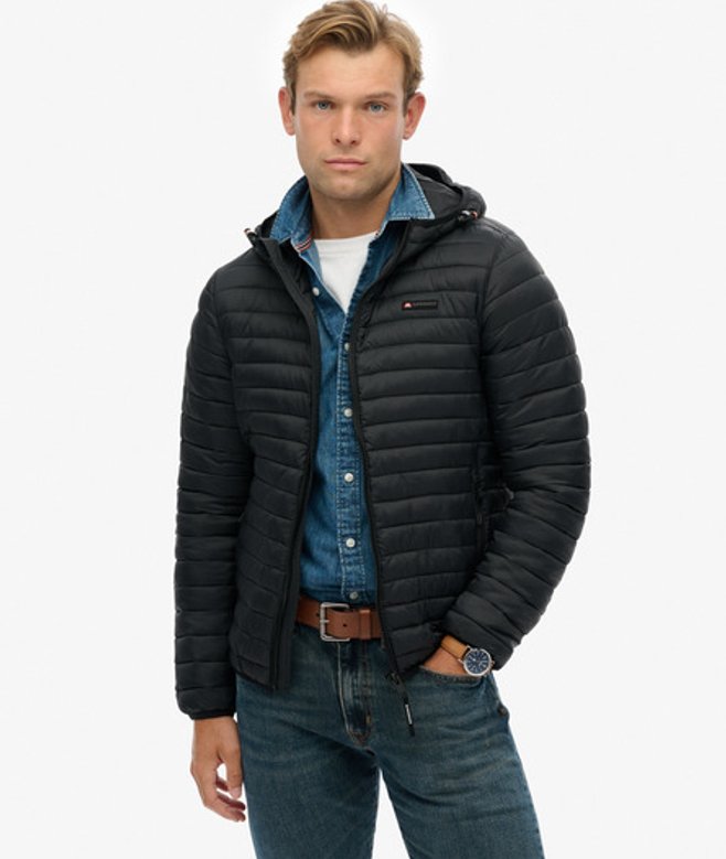 Superdry Herren Fuji Lite Kapuzenjacke Black - Größe: Xxl von Superdry
