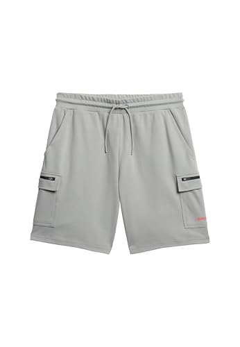 Superdry Herren Funktions-Cargoshorts mit Logo Schiefergrau Eisen L von Superdry