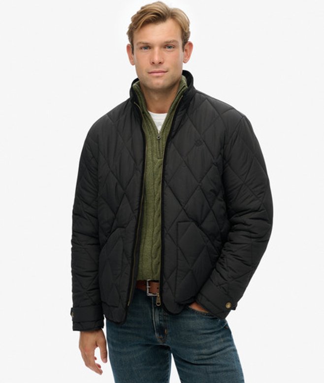 Superdry Herren Gesteppte Estate Liner Jacke Black - Größe: Xxl von Superdry