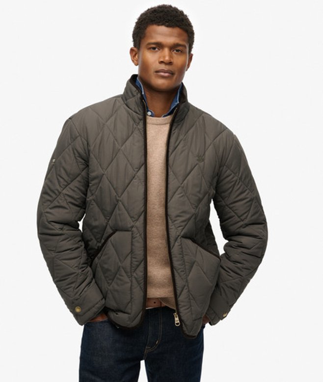 Superdry Herren Gesteppte Estate Liner Jacke Green - Größe: Xxl von Superdry